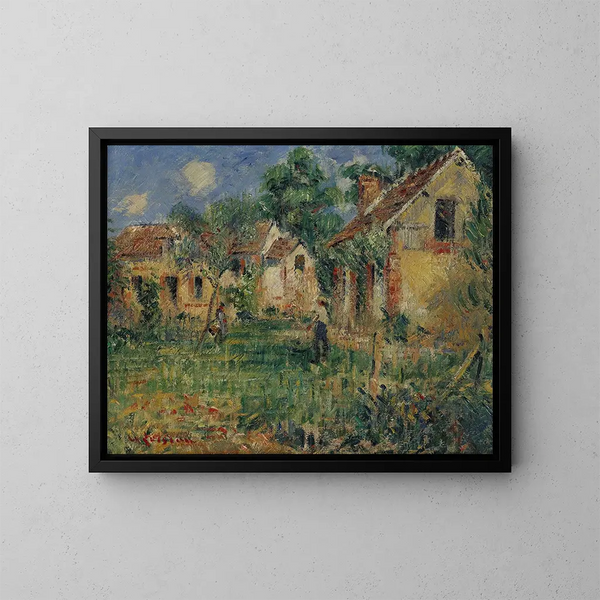 Lille gård nær Caen - Gustave Loiseau — indrammet kunstværk på væggen