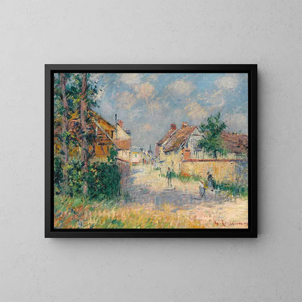 Rue Saint-Cyr-du-Vaudreuil - Gustave Loiseau — indrammet kunstværk på væggen