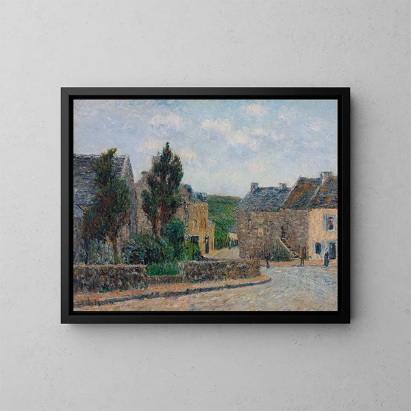 Rue Saint-Lunaire - Gustave Loiseau — indrammet kunstværk på væggen