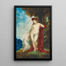 Kvinde og enhjørning - Gustave Moreau — indrammet kunstværk på væggen