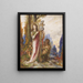 Poète og satyres - Gustave Moreau — indrammet kunstværk på væggen