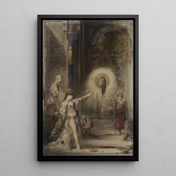 L'Apparition - Gustave Moreau — indrammet kunstværk på væggen