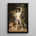 Den unge mand og døden - Gustave Moreau — indrammet kunstværk på væggen