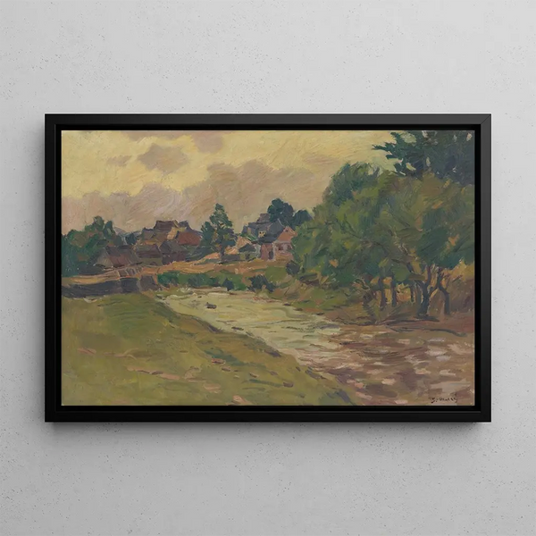 Vue de Vaec depuis le ruisseau de Vaec - Gustav Mahler — indrammet kunstværk på væggen