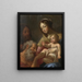 La Sainte Famille avec saint Jérôme - Guy François — indrammet kunstværk på væggen