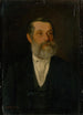 Portrait af en gammel herre med gråt skæg - Gyula Stetka — visning af kunstværket