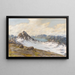 Vue sur le glacier - Halvor Halvorsen — indrammet kunstværk på væggen