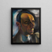 Portrait af kunsthandleren Alfred Flechtheim - Hanns Bolz — indrammet kunstværk på væggen