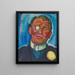 Portrait af en gentleman med en monocle - Hanns Bolz — indrammet kunstværk på væggen