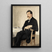 Portrait af Albert Schweitzer - Hans Adolf Bühler — indrammet kunstværk på væggen