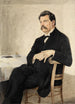 Portrait af Albert Schweitzer - Hans Adolf Bühler — visning af kunstværket