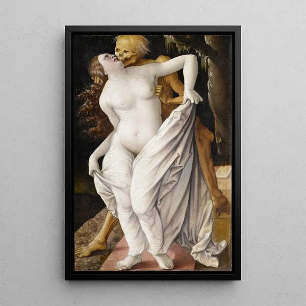La Mort et la Femme - Hans Baldung — indrammet kunstværk på væggen