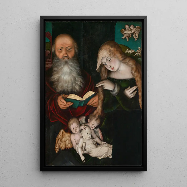 Nativitet - Hans Baldung — indrammet kunstværk på væggen