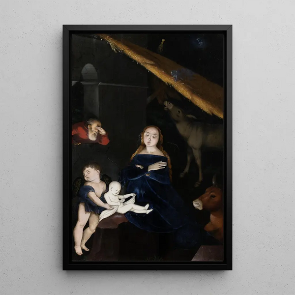 La Nativité - Hans Baldung — indrammet kunstværk på væggen
