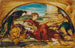 Figur med allegorisk scene med løve og påfugl - Hans Canon — visning af kunstværket