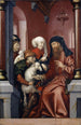Joachim og Anne vælger et lam til ofringen - Hans Fries — visning af kunstværket