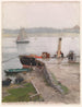 Jetée de Trovemünde - Hans Gude — visning af kunstværket