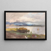 Vue du fjord de Molde - Hans Gude — indrammet kunstværk på væggen