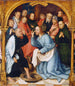 Kristus, der vasker apostlen Peters fødder - Hans Holbein den Ældre — visning af kunstværket