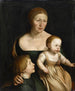 kunstnerens hustru med hendes to ældste, ca. 1528 - Hans Holbein den Ældre — visning af kunstværket