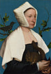 En dame med en egern og en stær - Hans Holbein den Yngre — visning af kunstværket
