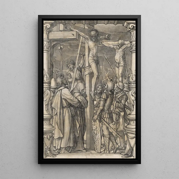 Le Christ en croix - Hans Holbein le Jeune — indrammet kunstværk på væggen