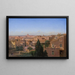Vue de Rome depuis la demeure de l'artiste - Hans Jürgen Hammer — indrammet kunstværk på væggen