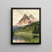 Lac de Misurina med de Tre Toppe af Lavaredo - Hans Maurus — indrammet kunstværk på væggen
