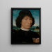 Bernardo Bembo Mand og Venetiansk ambassadør - Hans Memling — indrammet kunstværk på væggen