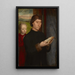 Portræt af en mand, der læser - Hans Memling — indrammet kunstværk på væggen