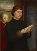 Portræt af en mand, der læser - Hans Memling — visning af kunstværket