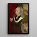 Portræt af en kvinde i bøn - Hans Memling — indrammet kunstværk på væggen