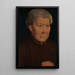 Portrait af en gammel mand - Hans Memling — indrammet kunstværk på væggen