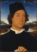 Portræt af en ukendt mand med et brev - Hans Memling — visning af kunstværket