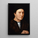 Portrait af en ukendt mand - Hans Memling — indrammet kunstværk på væggen