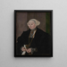 Portrait af Maria Kitscher Mme von Freyberg - Hans Mielich — indrammet kunstværk på væggen