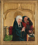 maleriet La présentation du Christ dans la partie temple du panneau de l'aile - Hans Pleydenwurff — visning af kunstværket