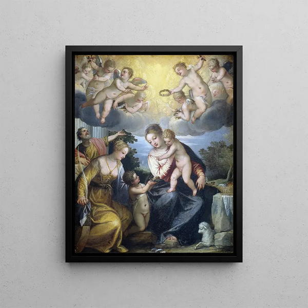 Hans Rottenhammer - Virgin and Child with young John the Baptist and Saint Catherine.webp