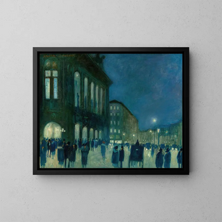 Hans RuzickaLautenschlaeger - View of the Vienna Staatsoper at Night.webp