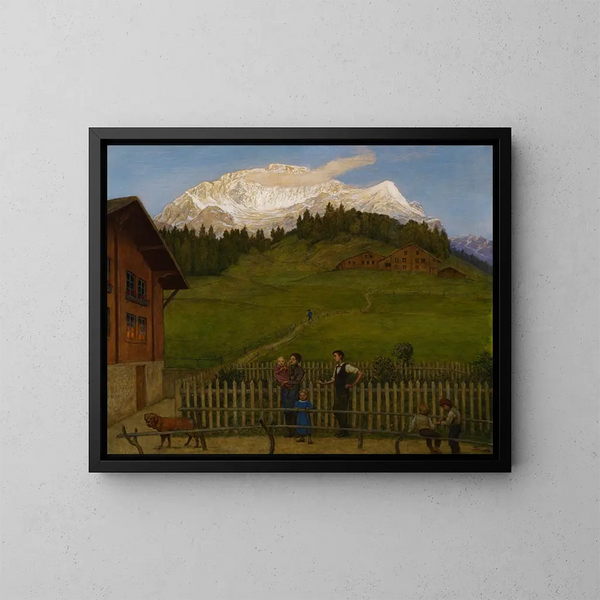 ten i Schweiz II - Hans Thoma — indrammet kunstværk på væggen