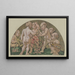 Putti med armillarsfære fra det ødelagte mosaik i huset Zum Kaiser Karl ved Hauptwache i Frankfurt - Hans Thoma — indrammet kunstværk på væggen