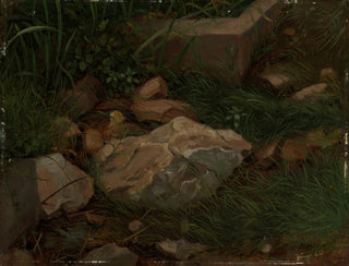 Pierres dans l'herbe - Hans Thoma — visning af kunstværket