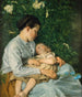Under hyldebærbusken - Hans Thoma — visning af kunstværket