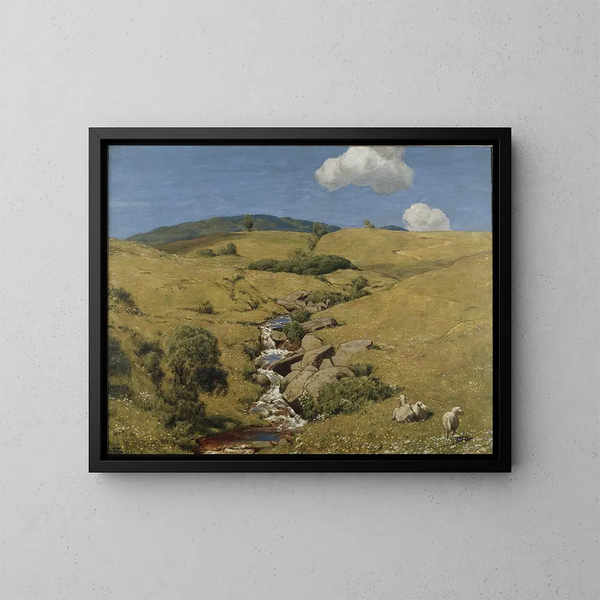 Vue depuis la Forêt-Noire - Hans Thoma — indrammet kunstværk på væggen