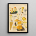 Pholiota flammans Pholiota caperata - Hans Baldung — indrammet kunstværk på væggen