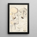 Tricholoma gambosum Gill - Hans Baldung — indrammet kunstværk på væggen