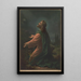 Christ ved Olivens Bjerget - Hans Zatzka — indrammet kunstværk på væggen
