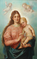 Madone med Barn Jesus og putti - Hans Zatzka — visning af kunstværket