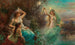 Nymfer ved daggry - Hans Zatzka — visning af kunstværket