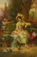 Pensant à lui - Hans Zatzka — visning af kunstværket